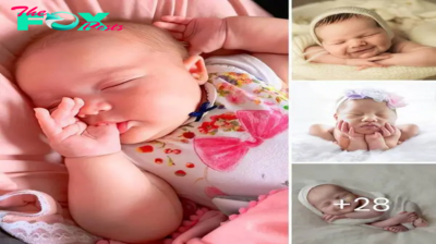 Parental Joy: Witnessing Their Baby Sleeping Peacefully with a Smile