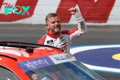 Allgaier &quot;the lucky one&quot; as Larson's standby driver for Coke 600