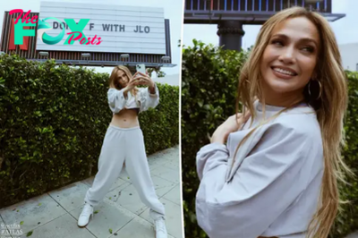 Jennifer Lopez poses in front of ‘Don’t F with JLo’ billboard as she promotes ‘Atlas’ film amid divorce rumors