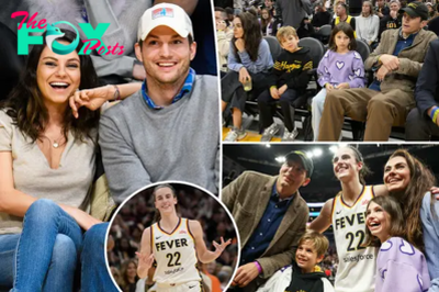 Mila Kunis and Ashton Kutcher’s kids make rare appearance at WNBA game to support Caitlin Clark