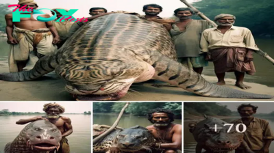 The truth is 1-0-2: Indian fishermen caught a mutant fish with a hybrid shape between a tiger and a fish (Video)