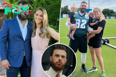 Jason Kelce reacts to wife Kylie being called a ‘homemaker’ after Harrison Butker’s controversial speech