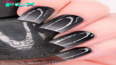 b83.Soar like a star with 65 stunning black-toned nail ideas. #PrettyNails #ElegantNails #CreativeNails #FashionNails #LongNails