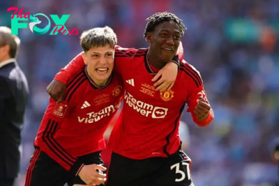 tl.Following in Cristiano Ronaldo’s footsteps, Kobbie Mainoo and Alejandro Garnacho made history in the FA Cup final for Man United.