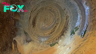 Eye of the Sahara: Mauritania's giant rock dome that towers over the desert