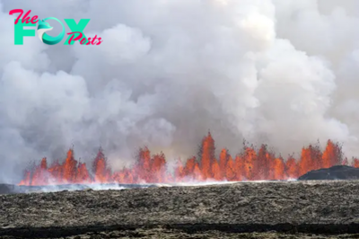 Iceland Volcano Starts Erupting Again, Shooting Lava Into the Sky