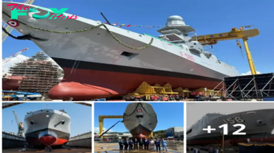 Lamz.Fincantieri Shipyard Launches FREMM Frigate Emilio Bianchi for the Italian Navy