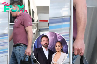 Ben Affleck seen with wedding ring on while on set for new movie amid Jennifer Lopez divorce rumors