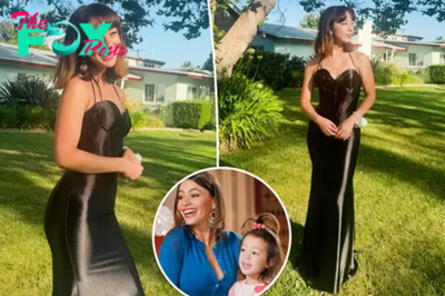 ‘Modern Family’ alum Aubrey Anderson-Emmons, 16, looks all grown up at prom in corset dress
