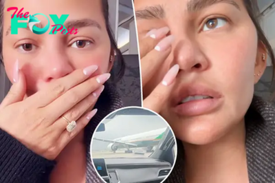 Chrissy Teigen describes ‘bracing for impact’ during plane’s ‘erroneous takeoff’