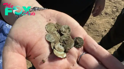 'Jackpot' of 2,000 early-medieval coins discovered by hiker in Czech Republic