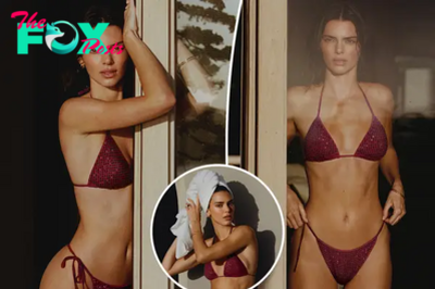 Kendall Jenner sizzles in rhinestone-studded string bikini — and you can buy it right now