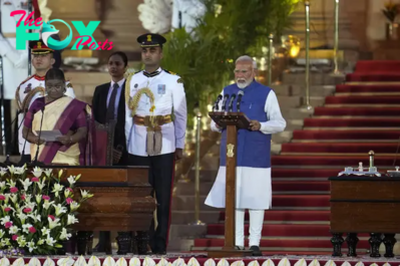 Modi Is Sworn in for a Rare Third Term as India’s Prime Minister