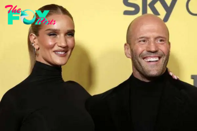 4t.Rosie Huntington-Whiteley Cheers on Jason Statham at ‘The Beekeeper’ Premiere