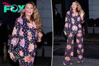 Fans poke fun at Blake Lively’s floral Chanel suit : ‘Thought she was in her PJs’