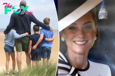 Kate Middleton takes new photo of Prince William and kids at the beach for Father’s Day: ‘We love you, Papa’