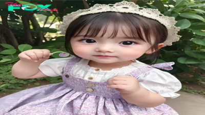 A cute little girl with captivating big, round eyes has taken the internet by storm. Her charming appearance and irresistible gaze have garnered millions of hearts, making her an instant favorite among viewers.