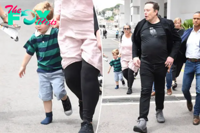 Elon Musk’s 3-year-old son, X AE A-XII, adorably loses shoe in Cannes