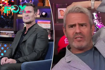 Outraged Andy Cohen scolds pal Jeff Lewis for whacking him on head during ‘WWHL’: ‘Too hard!’