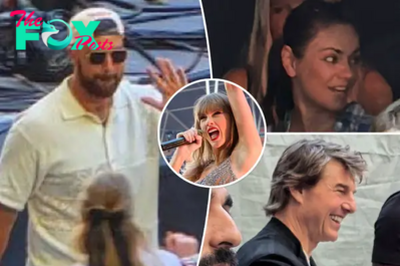 Tom Cruise, Mila Kunis and more stars flock to Wembley Stadium for night two of Taylor Swift’s Eras Tour in London