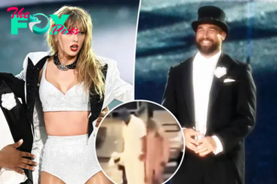 Taylor Swift and Travis Kelce leave London Eras Tour show hand-in-hand after onstage surprise