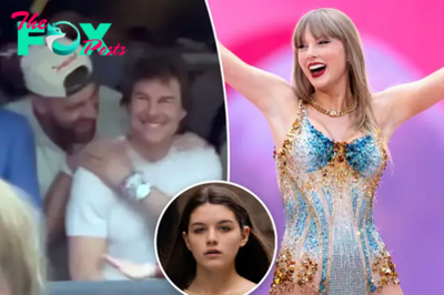 Tom Cruise bonds with Travis Kelce at Taylor Swift’s Eras Tour after skipping daughter Suri’s graduation
