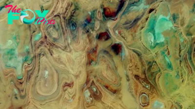Earth from space: Near-lifeless 'Land of Terror' looks like an alien landscape in the Sahara