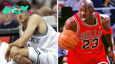 B83.Former Mavs center Chris Anstey devised an audacious scheme to capture a photo with Michael Jordan during their initial encounter on the court.