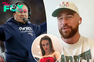 Travis Kelce pokes fun at ‘smooth operator’ Bill Belichick and his much-younger girlfriend Jordon Hudson