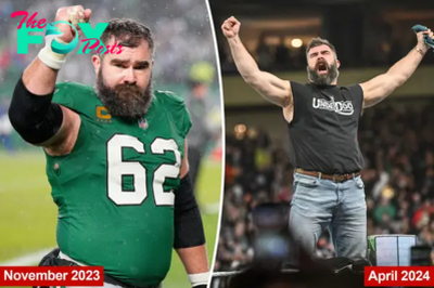 Jason Kelce dropped 20 pounds after NFL retirement, reveals goal weight 