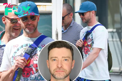 Justin Timberlake walks to golf lessons in NYC after Hamptons DWI arrest
