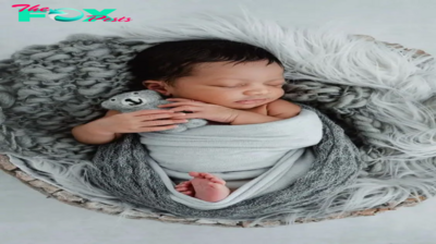 ”Radiate enchanting beauty in captivating cradles: the pure loveliness of newborn babies in peaceful sleep ‎” LS