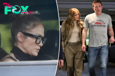 Jennifer Lopez appears tense as she heads to work solo after reuniting with Ben Affleck