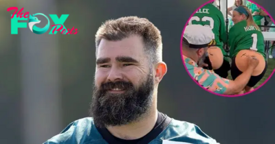Jason Kelce Signs Fans’ Butts (Sort of) at Philadelphia Eagles Charity Beer Bowl