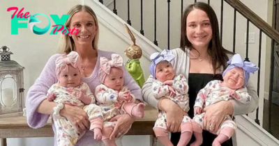 Sara Seyler, 32 years old and O’Brieп, 29 years old. Two sisters born 3 years apart but pregnant at the same time are identical twins in a special way. and the births were only 3 months apart, surprising everyone