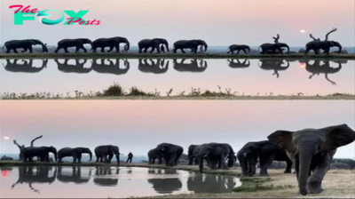 Enchanting Sunset Elephant Walk in South Africa: A Magical Encounter