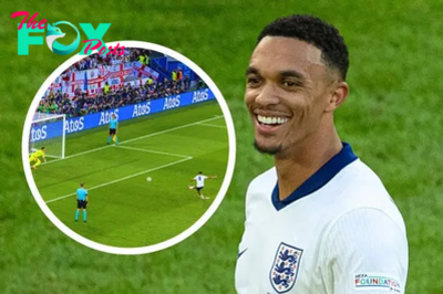 Trent Alexander-Arnold’s pinpoint penalty second-most powerful strike at Euro 2024