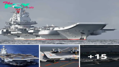 Lamz.On a National Holiday, China’s First Aircraft Carrier Liaoning Sets Sail with 24 J-15 Jets