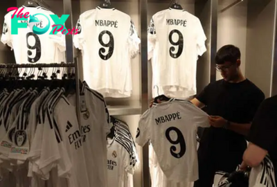 Mbappé on track to eclipse Beckham and Ronaldo in Madrid replica jersey sales