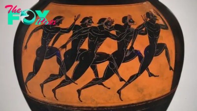 Panathenaic prize amphora: A pot brimming with olive oil awarded at the ancient Greek Olympics