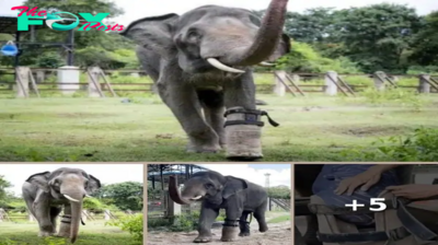 Elephant’s Journey of Triumph: Overcoming Adversity with a Prosthetic Leg