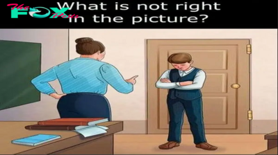 What is not right in the picture?