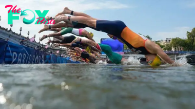 Olympic athletes dive into the Seine — days after it was deemed too contaminated with poop for safe swimming