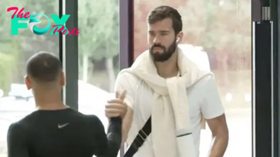 Alisson finally spotted at the AXA as Liverpool near the end of pre-season