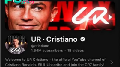 Cristiano Ronaldo's new YouTube channel hits 1m subscribers in 90 minutes