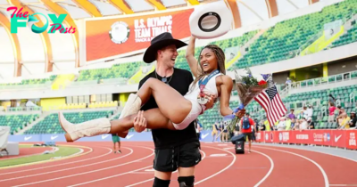 Olympians Tara Davis-Woodhall and Hunter Woodhall’s Relationship Timeline