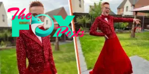 Boy Stuns Prom in Red Ballgown and Lipstick – Teachers Can’t Hold Back the Tears