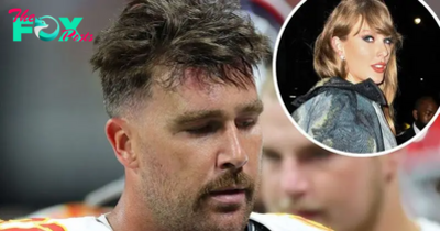 Clip of Travis Kelce Looking Bummed on Sidelines Goes Viral After Taylor Swift Skips Chiefs Game