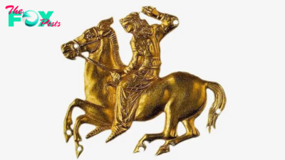 Scythian on horseback: A 2,400-year-old gold sculpture of a warrior heading into battle