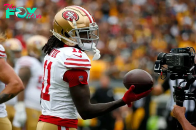 Why did 49ers wide receiver Brandon Aiyuk throw a tantrum during practice?